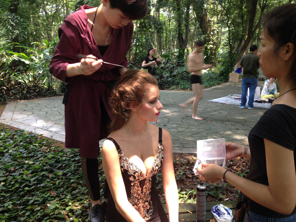 外模内衣广告花絮